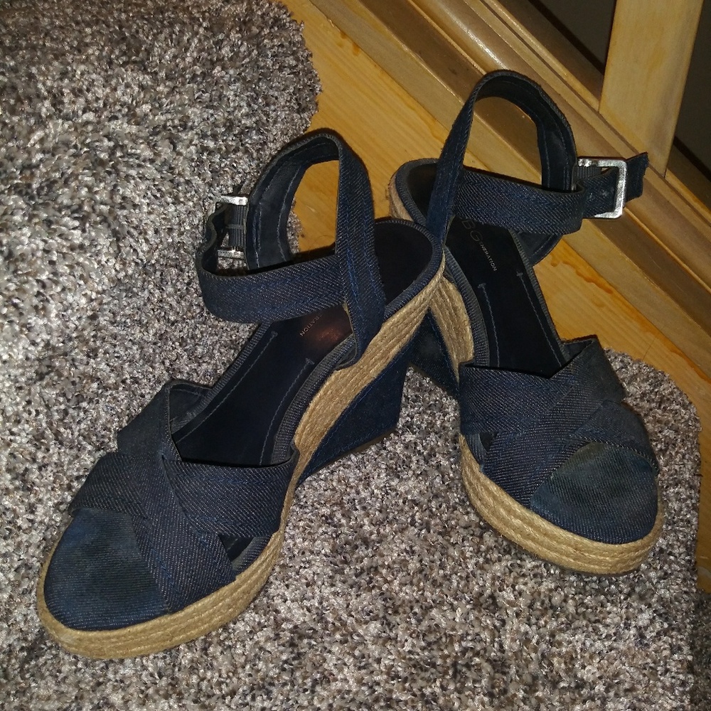DENIM WEDGES